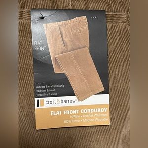Vtg NWT Corduroy CROFT Barrow MEN’s Pants 30 x 32